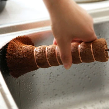 

1pc Brown Long Handle Big Head Brown Hair Teapot Cleaning Brush Household Chinese Tea Tray Cleaning Tool