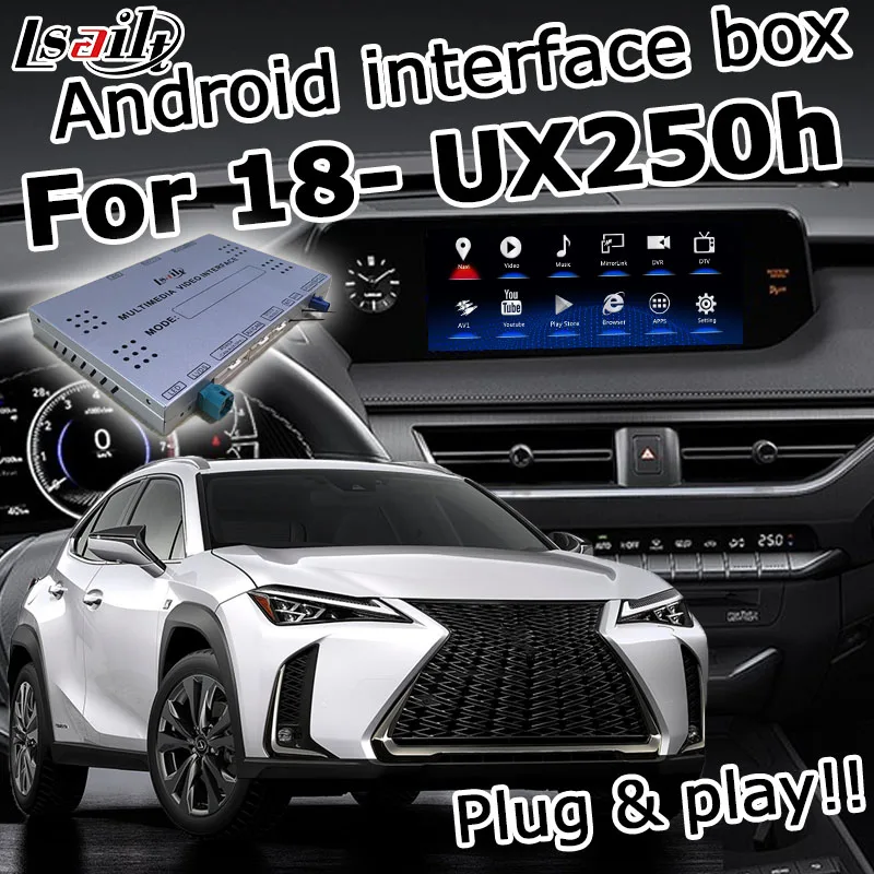 Интерфейсная коробка для Android / Carplay Lexus UX200 UX250h UX 2018 видеоинтерфейс с сенсорной
