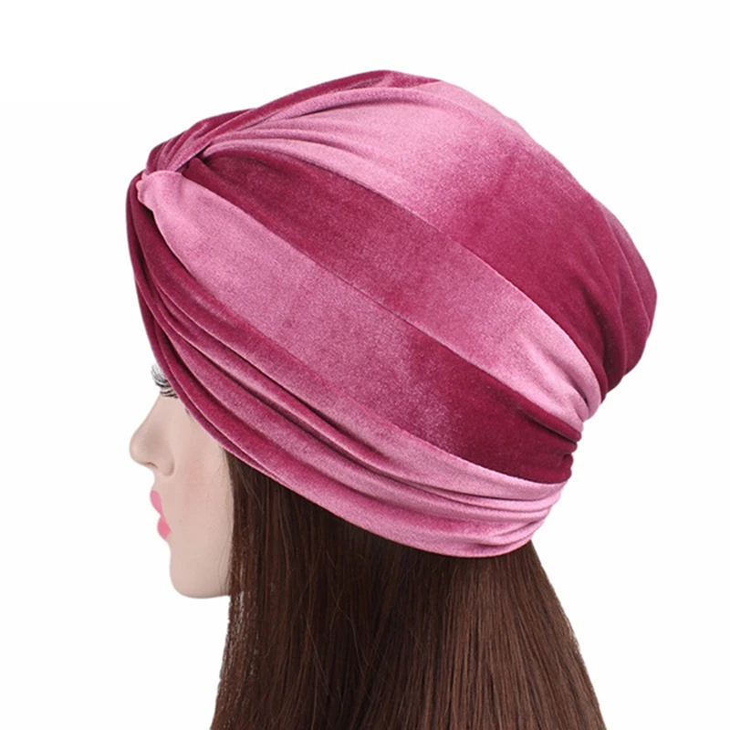 ο  Ʈġ ָ  Turban  ī Knotted Chemo Beanie Caps Headwrap for Cancer ȭ  Ż ׼