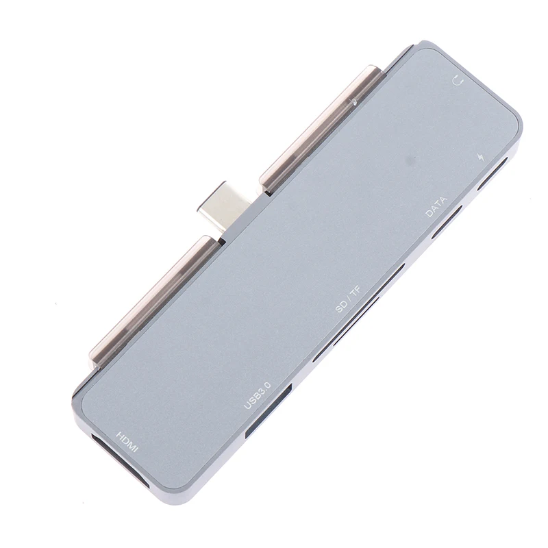 7 Port USB Type C HUB Adapter for Pro USB C to headphone 4K HDMI PD Dongle 1pc