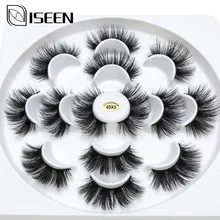 7 пар норковых ресниц 3D высокая имитация накладных ресниц черный хлопок стебель поддельные ресницы ручной работы инструменты для макияжа