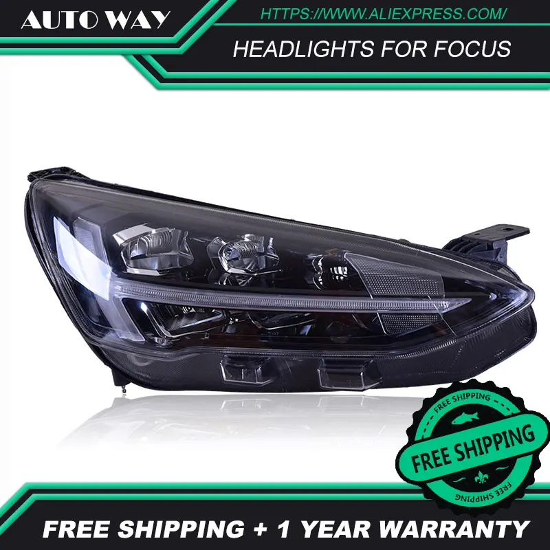 Автомобильный Стайлинг для Ford Focus фары 2019 динамический сигнал Led Drl Hid Bi Xenon