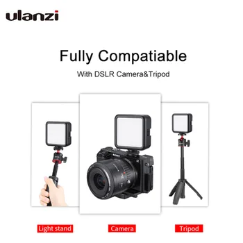 

Ulanzi Ultra Bright 49 LED Video Light with 3 Hot Shoe Dimmable Portable High Power Panel Video Light for Canon Nikon Smartphone