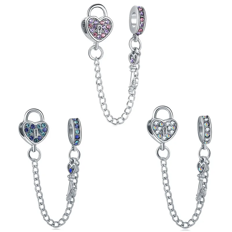 

New Fashion Hot Selling Charm Original Love Lock Bracelet Beads Fit Original Pandora Ladies Bracelet Jewelry Accessories Gift