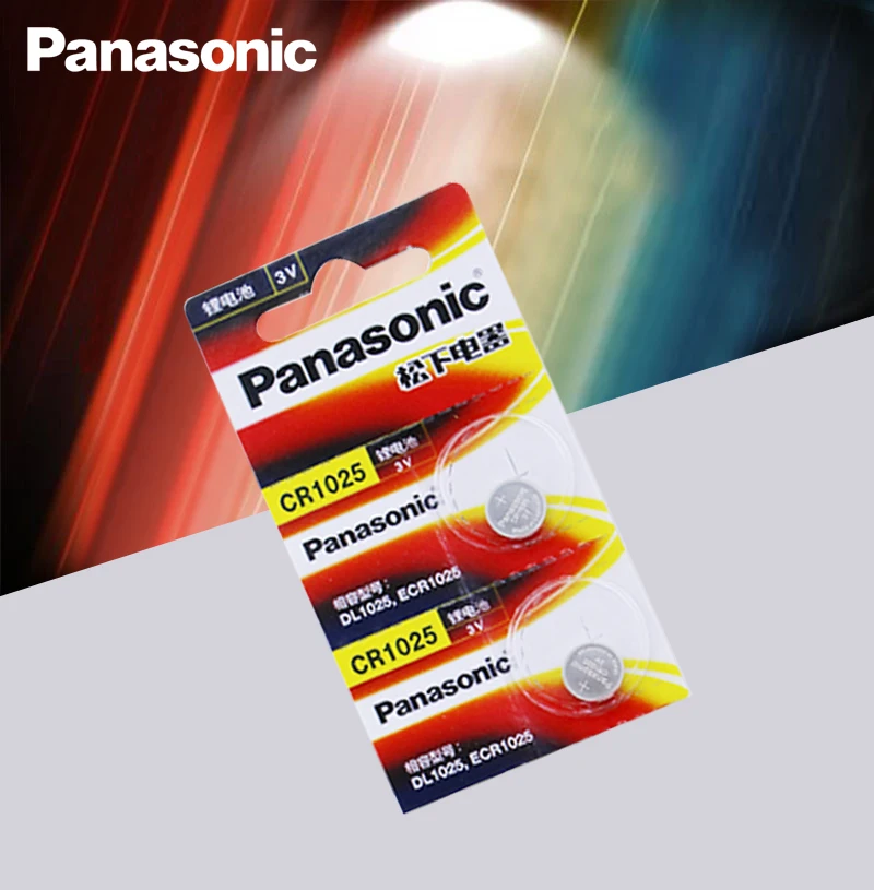 2PCS/LOT New Panasonic 100% Origina CR1025 CR 1025 3V Lithium Button Battery Coin Cell Batteries | Электроника
