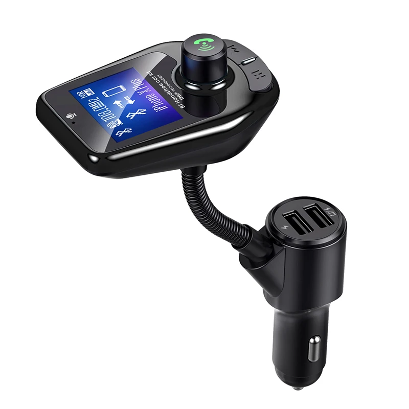 Горячая D4 синий зуб Handsfree fm-передатчик автомобильный комплект беспроводной ЖК-mp3-плеер радиомодулятор адаптер USB зарядное устройство TF вспышка получить