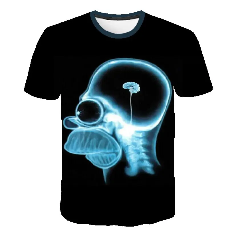 

Simpson Anime and other cartoon 3d t-shirts have round necks and short sleeves in the summer Tops Anime Tees Casual t shirt 6XL