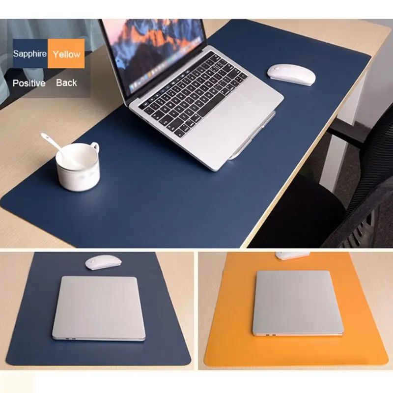 60x30cm Large Mouse Pad Gamer Double-side Waterproof PU Leather Table Mat Computer Mousepad Keyboar