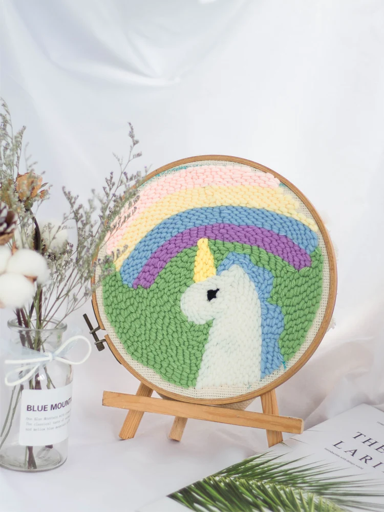 Русский diy poke игла вышивка ручная вышивка материал упаковочный набор, вышивка шерсть ручная вышивка для подарка