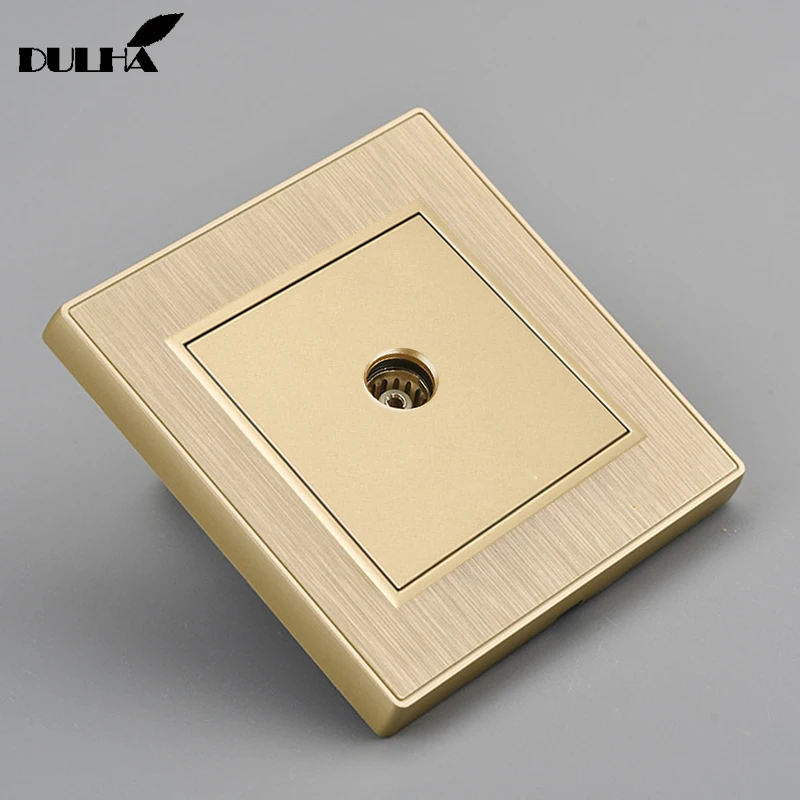 

Luxury Single Port Television Wall Socket TV Jack Aerial Sockets Electrical Coaxial Cable Satellite Outlet Plug Free Shipping