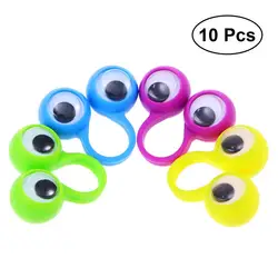 10/12 pçs grandes olhos anel de dedo fantoches brinquedos educativos inteligentes jogo dedo brinquedo festa favores para crianças presente brinquedos