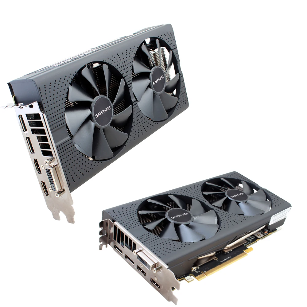 Видеокарта SAPPHIRE AMD Radeon RX 580 8GB GDDR5 256bit RX580 PCI для настольных ПК игровая видеокарта