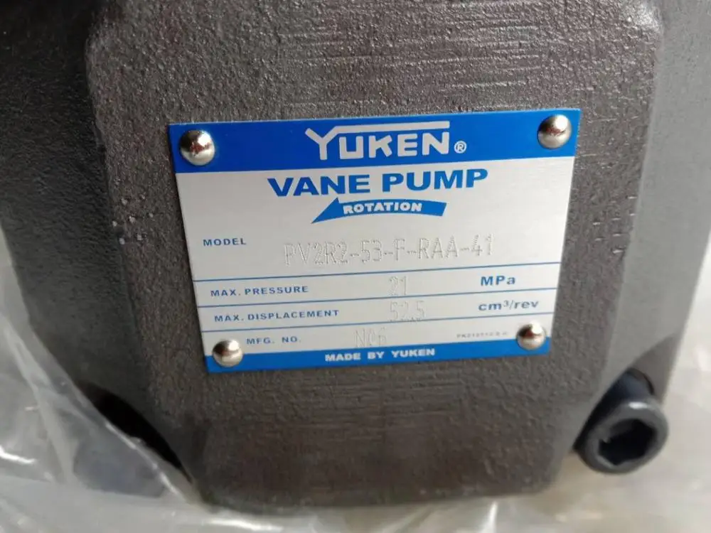 

YUKEN Vane pump VANE PUMP MODEL:PV2R2-53-F-RAA-41 MAX.PRESSURE 21