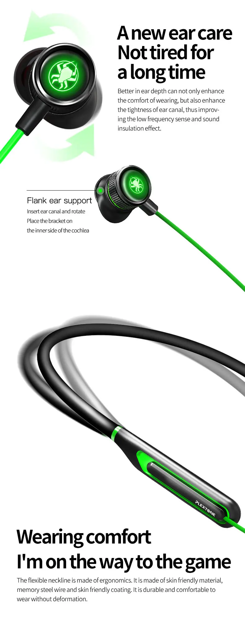 PLEXTONE G2 Gaming Headset Bluetooth in 