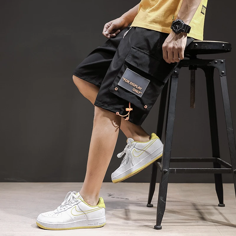 Новые летние кольца в виде пятиконечной спортивной одежды в Корейском стиле с Для Мужчин's Повседневное свободные оснастки корейских студентов Harajuku удобные шорты