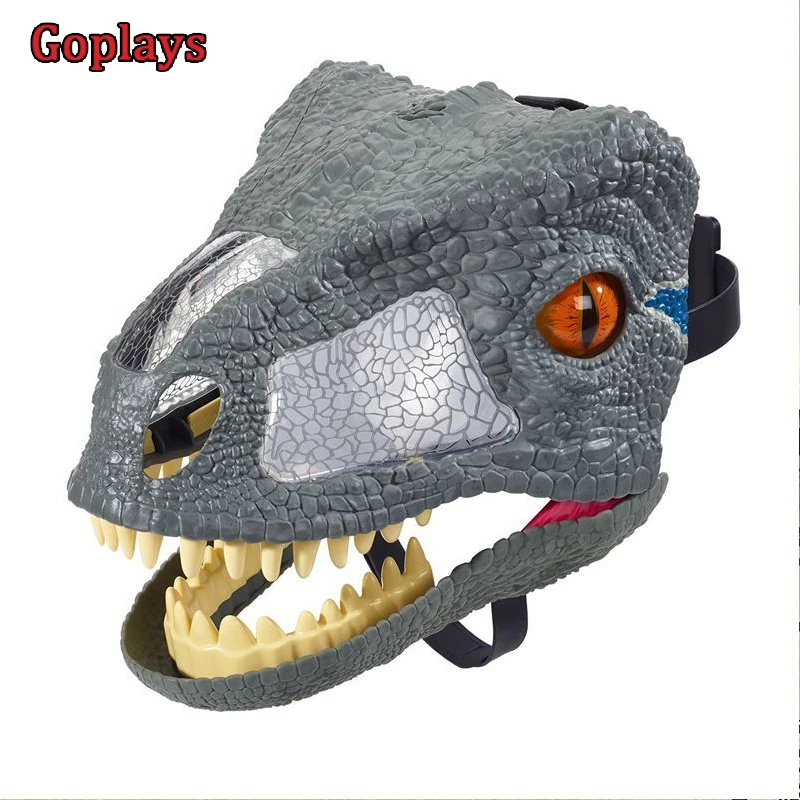 GoPlay Велоцираптор синий Chomp 'N Roar маска динозавр звуковые эффекты подарок для