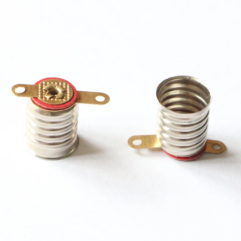 50 Basi Portalampada E10 In Rame - Per Mini Lampadine 12V, Esperimenti Elettrici, Circuiti Fai-da-Te - Foto 13