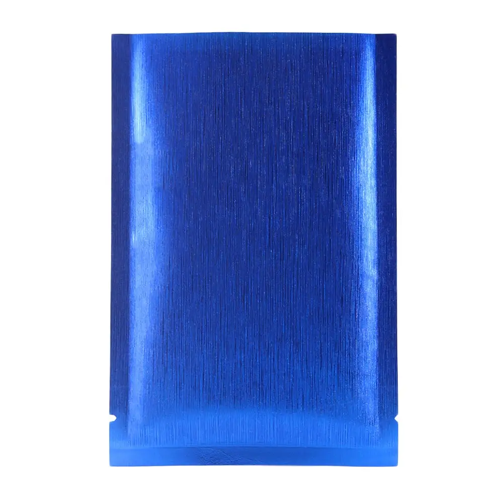 Matte Blue Теплоизоляционная алюминиевая фольга, майларовая конфетная посылка, плоская сумка с открытым верхом, большие размеры, плотная рисовая бумажная сумка для хранения еды - Цвет: Matte Blue