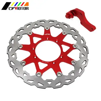 

Motorcycle 320mm Front Floating Brake Disc Rotor & Adapter Bracket For HONDA CR CRF CR125 CR250 CRF250R CRF250X CRF450X CRF450R