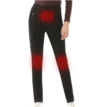 

Women USB Heating Base Layer Elastic Trousers Electric Heated Warm Pants