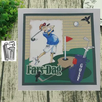

Metal Cutting dies Golf club bucket cut Scrapbooking Paper Craft Handmade Card Punch Art Cutter Decorative Stencil