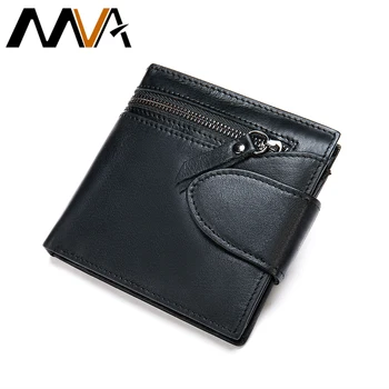 

MVA Genuine Leather Wallet For Men's Coin Currency Card Holder Purse For Man Money Billfold Money Clip For Male Fashion 8936