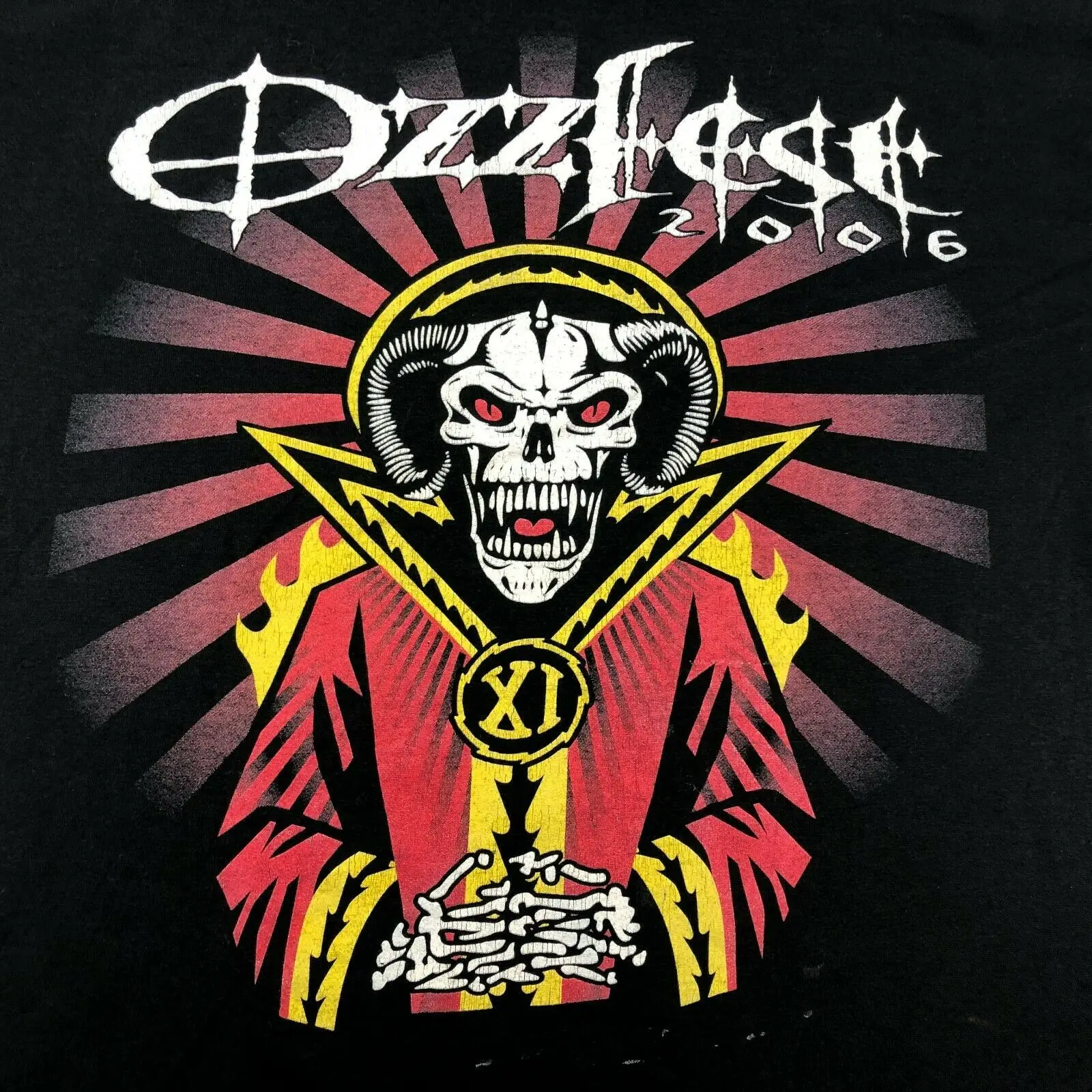 OZZFEST 2006 2-сторонняя L/футболка XL system of a down Оззи беспокоили металлический комплект