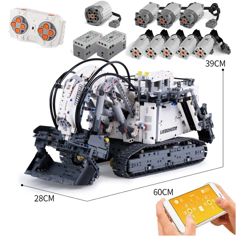 13130 Liebherred R 9800 экскаватор совместимый 42100 строительные блоки кирпичи развивающие игрушки рождественские подарки для детей