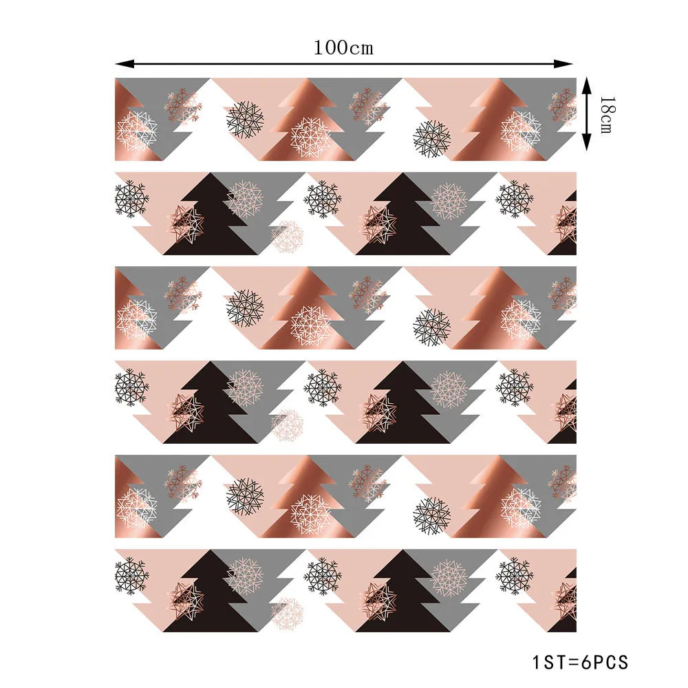 6 шт./13 шт. Простые рождественские виниловые Стикеры для лестницы украшения дома DIY полы водонепроницаемые лестницы фрески наклейки для обоев
