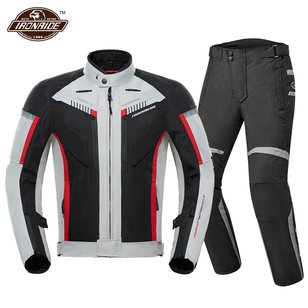 Motorcycle Jacket Men Waterproof Body Armor Protection