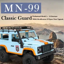 MN-99 2,4G 1/12 4WD RTR военный гусеничный RC грузовик багги внедорожный D90 автомобиль