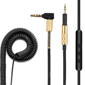 

Replacement Audio Spring Cable For -AKG K450 K451 K452 K480 Q460 3.5 bending Male to 2.5 Straight Male Headphone