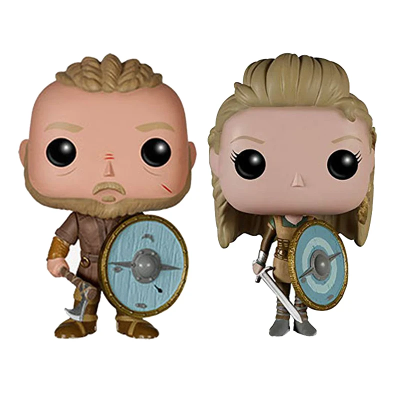 

Vikings Action Figures Toys Ragnar Lothbrok Lagertha 9cm PVC Model Toys For Kids Birthday Christmas Gift