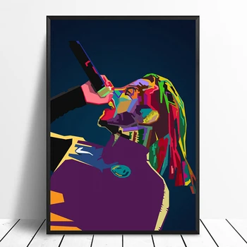 

6ix9ine WPAP Pop Art Hiphop Rapper Music Singer Poster Print Wall Art Canvas Painting Home Decor Canvas Print (No frame) #1