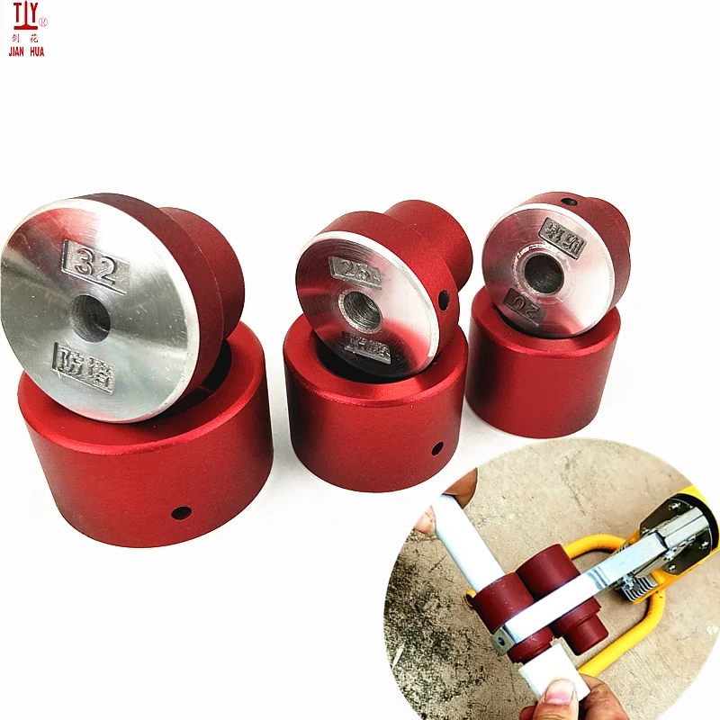 Plumbing Tool Red Nozzles With Non Stick Mold Coating 20/25/32mm Die Head Welding Parts Ppr Pipe Welding Machine Heads 20 25 32mm ppr hot melt plastic welding machine mold anti blocking alumin alloy welding pipe machine head hot melt die mold