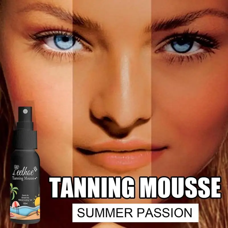 Mousse Body Lotion Tanning Spray Sunless Self Tanning Tanning Bronze Makeup Foundation Spray Sunblock Sunless Fast Lotion B I6A9