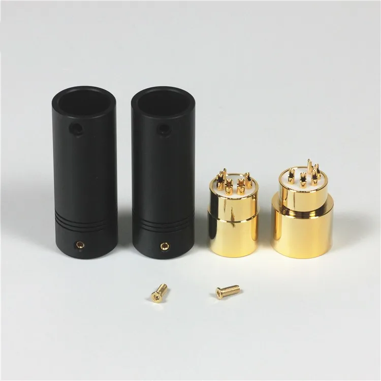 Позолоченный HIFI аудио штекер пятиядерный Cannon XLR штекер 10 мм