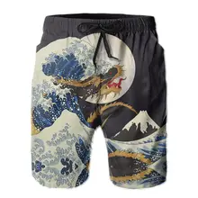 Aliexpress - Causal Breathable Quick Dry Funny Sarcastic R360 running Dragon Wave Male Shorts