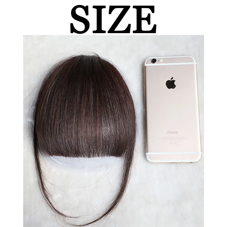 MUMUPI fake wig Bangs fringe Clip In Bang FAKE hair pieces Front extension Neat for Women girl  fake hair