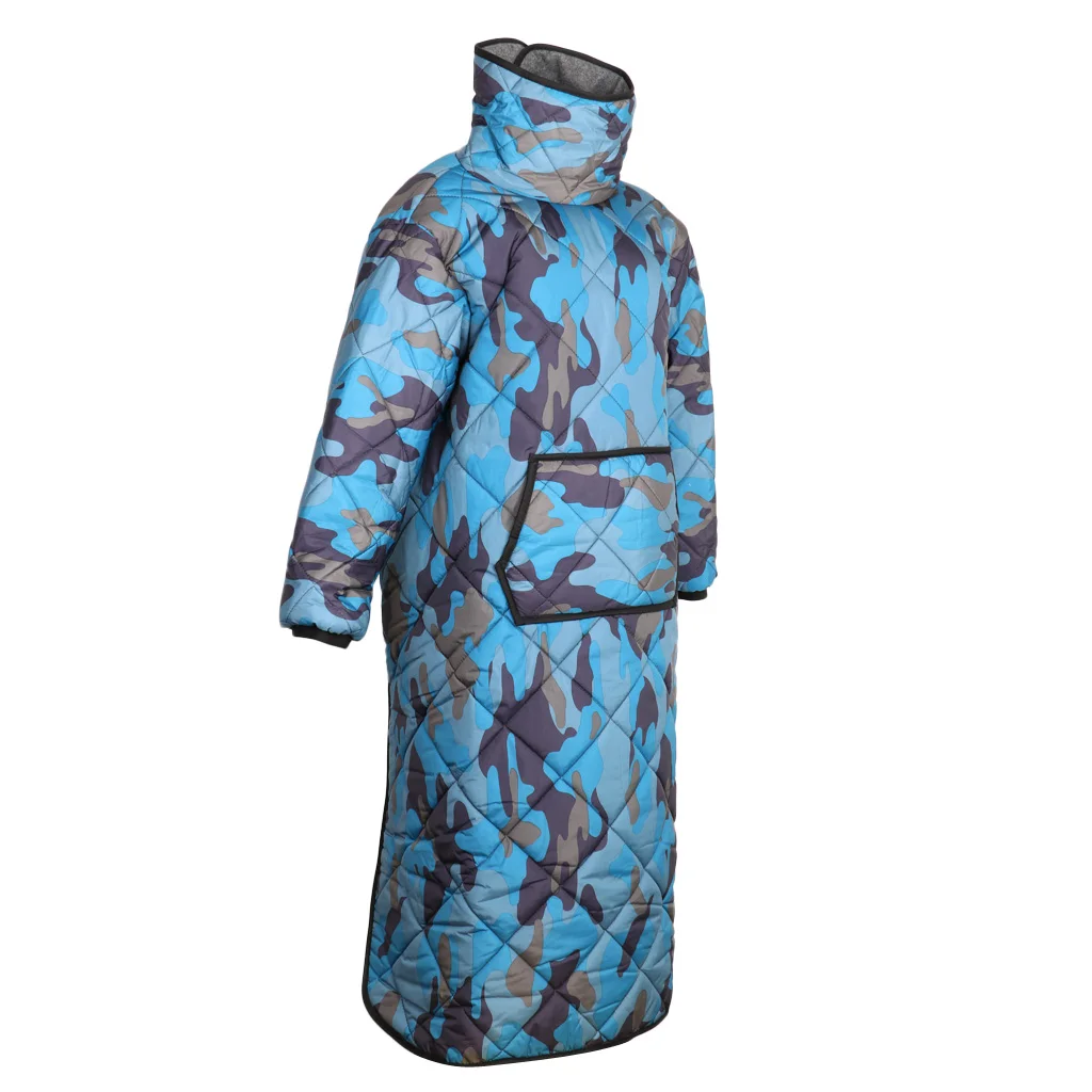 Camo L Многофункциональное зимнее холодное защитное пальто, коврик, тепловое одеяло с карманом для походов, охоты, рыбалки, велоспорта - Цвет: Camo L
