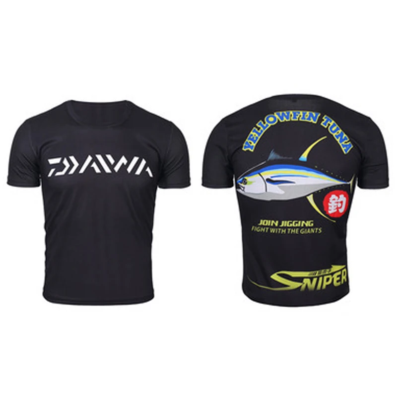 Daiwa одежда для рыбалки с длинным рукавом XS-5XL рубашки для рыбалки летние быстросохнущие дышащие футболки с защитой от УФ-лучей - Цвет: 9
