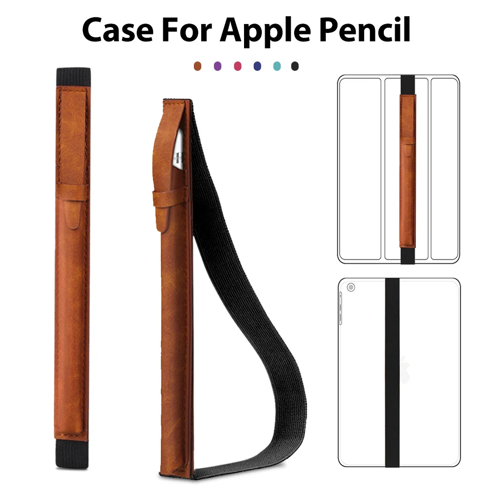 

Case for Apple Pencil Bandage Holder for iPad Pencil PU case Cover Tablet Touch Pen 360 Full Protective Pouch Bags