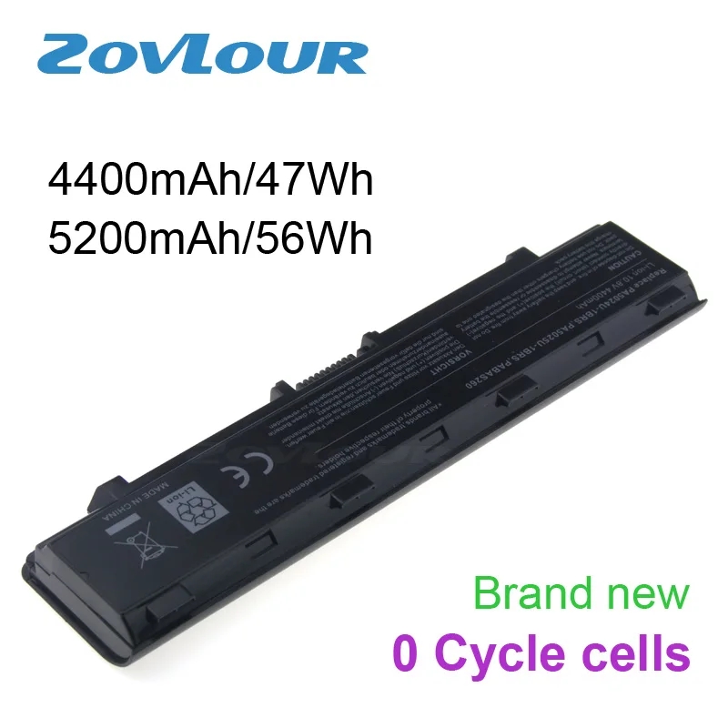 Zovlour аккумулятор для ноутбука Toshiba Satellite C800 C805 C840 C850 C855 C870 L800 L805 L830 L835 L840 L850 L855 PA5024U-1BRS