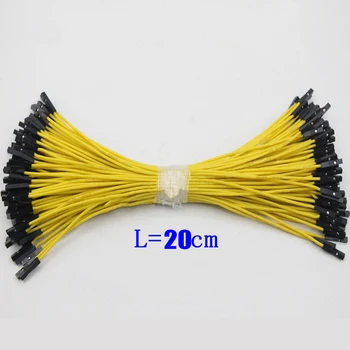 

100Pcs Double-headed Female To Female Dupont Wire For Arduino Silicone Jumper Cable 26awg high-temperature silicone wire