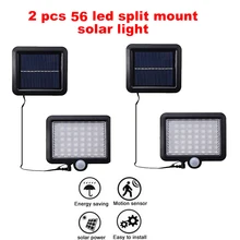 2/4pcs Newest Solar Power Street Light 100/56/30LED PIR Motion Sensor Lamps Outdoor Street Waterproof Wall Lights Garden Securit