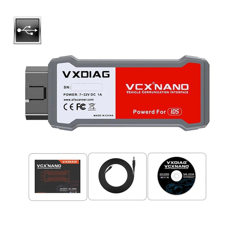 VXDIAG VCX NANO obd2 диагностический инструмент автоматический сканер WIFI/USB