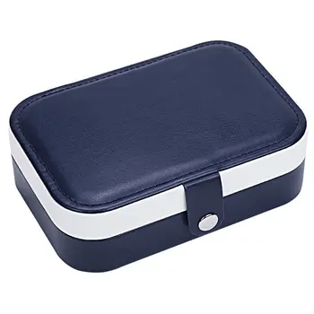 

Exquisite Jewelry Case Zipper Ring Earring Necklace Pendant Locket Storage Case Display Box Cosmetic Storage Basket