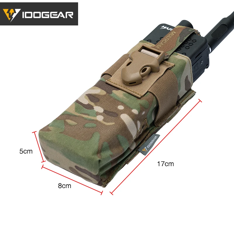 IDOGEAR тактический Радио Чехол для RRV жилет Walkie Talkie MOLLE MBITR PRC148 152 Airsoft тактический инструмент чехол 3552