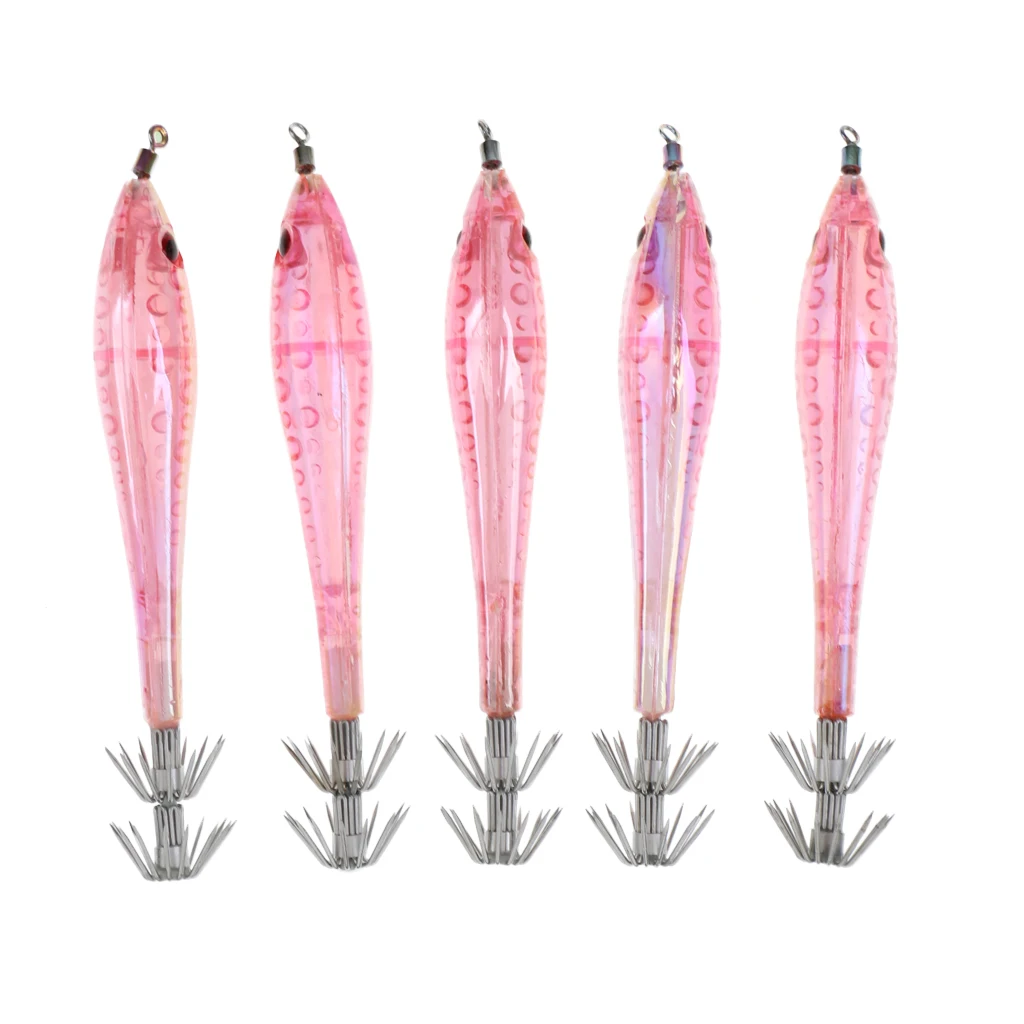 5 шт. Светящиеся в темноте светящиеся кальмарные Джиги рыболовные приманки для