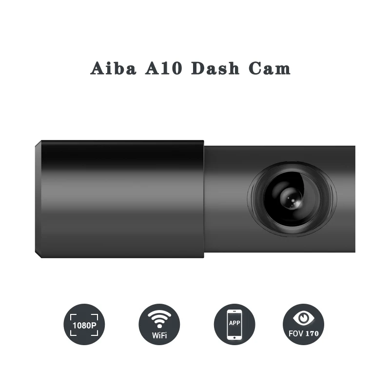 Aiba A10 Dash Cam Wi-Fi Автомобильный видеорегистратор Камера 1080P HD ночного видения Автомобильный английский автомобильный видеорегистратор G-сенсор видеорегистратор - Название цвета: Aiba A10 dash cam